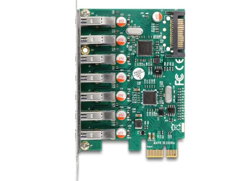 Delock PCI-Express-Karte zu 7x USB A 3.0