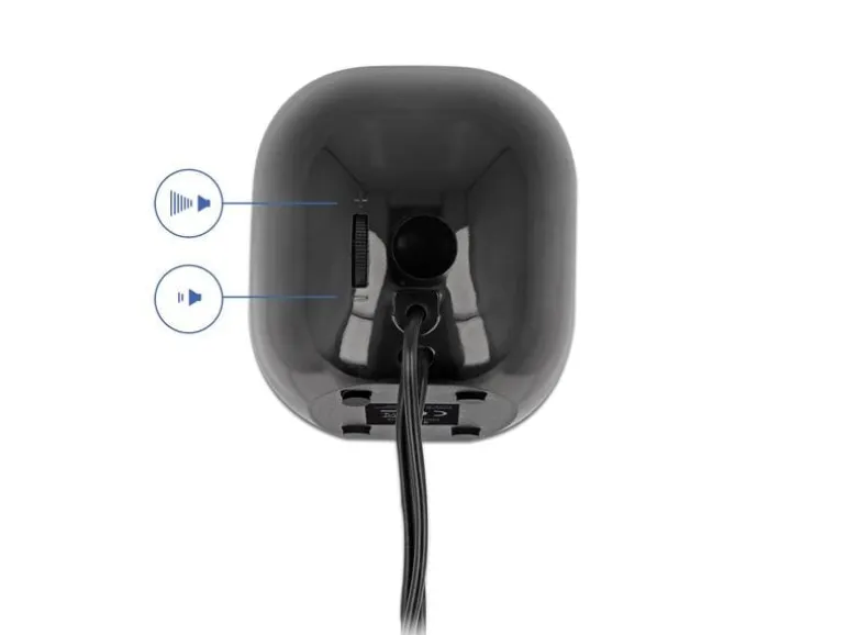 Delock PC-Lautsprecher Mini Stereo 3.5 mm Klinke, USB-Strom Schwarz