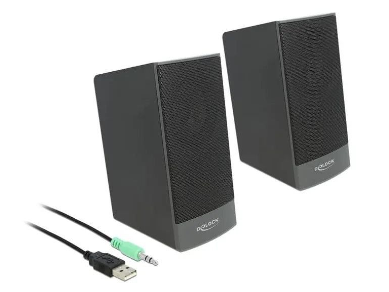 Delock PC-Lautsprecher Stereo 2.0