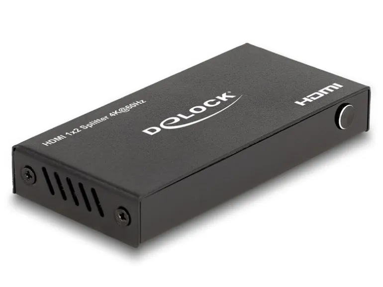 Delock 2-Port Signalsplitter HDMI-HDMI 4K/60 Hz