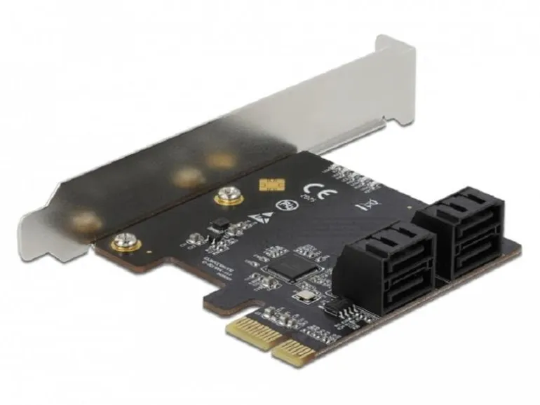 Delock SATA-Controller 4 Port SATA PCI Express x1 Karte LED-Anzeige