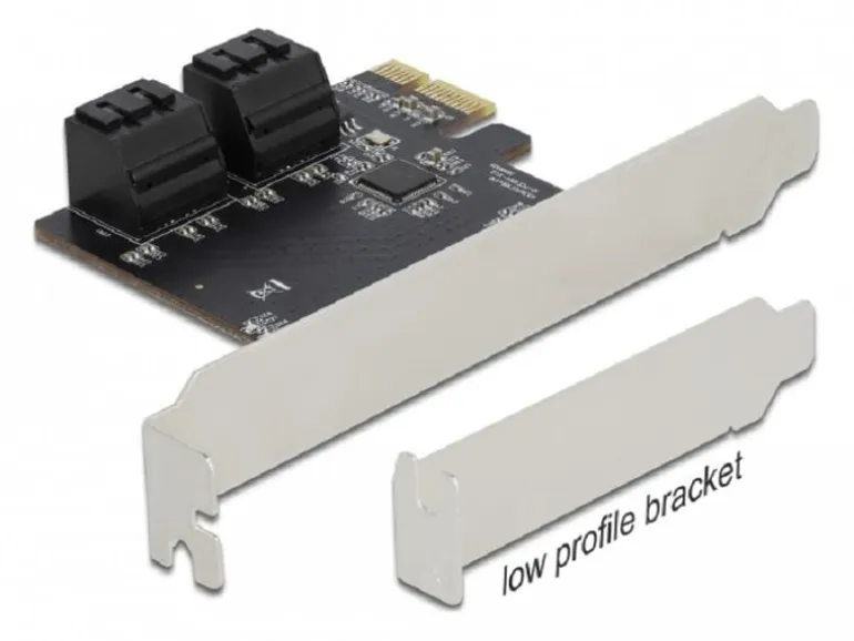 Delock SATA-Controller 4 Port SATA PCI Express x1 Karte LED-Anzeige