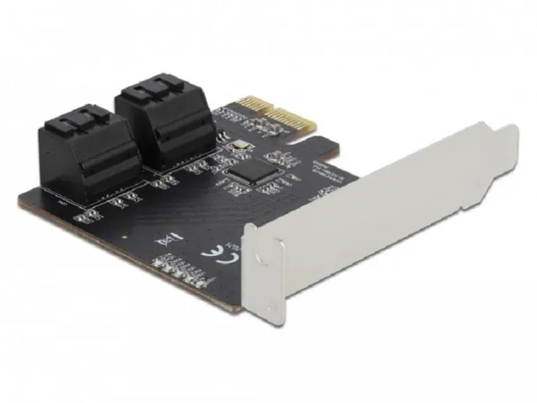 Delock SATA-Controller 4 Port SATA PCI Express x1 Karte LED-Anzeige