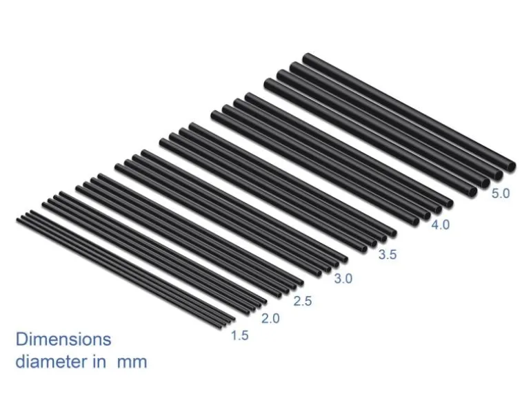Delock Schrumpfschlauch 28er-Set, 10 cm Schwarz