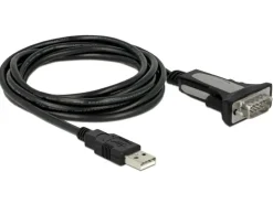 Delock Serial-Adapter USB-A zu RS-232 DB9, 3m