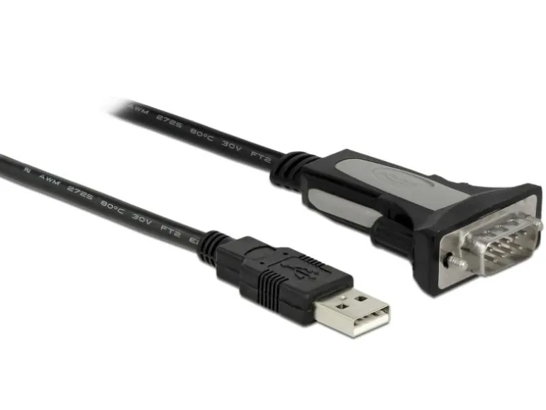 Delock Serial-Adapter USB-A zu RS-232 DB9, 3m