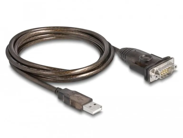 Delock Serial-Adapter 62645 USB Typ-A zu RS-232 mit Muttern