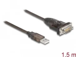 Delock Serial-Adapter 62645 USB Typ-A zu RS-232 mit Muttern