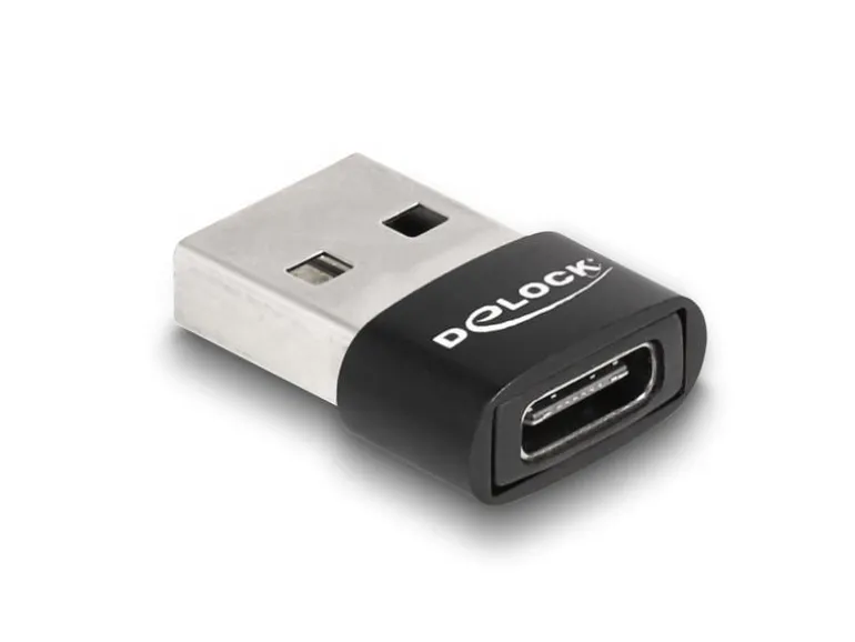 Delock USB 2.0 Adapter USB-A Stecker - USB-C Buchse