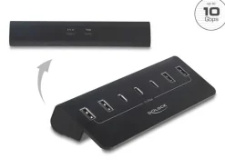 Delock USB Hub 10 Gbps, 3 USB Type-C, 4 USB Typ-A, Metall