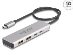 Delock USB-Hub 10 Gbps 2 x USB Typ-A und 2 x USB Type-C