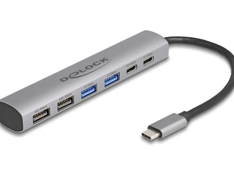Delock USB-Hub 2x USB 3.1 Typ-C/1x 3.1 USB Type-A/1x USB 2.0 Type-A