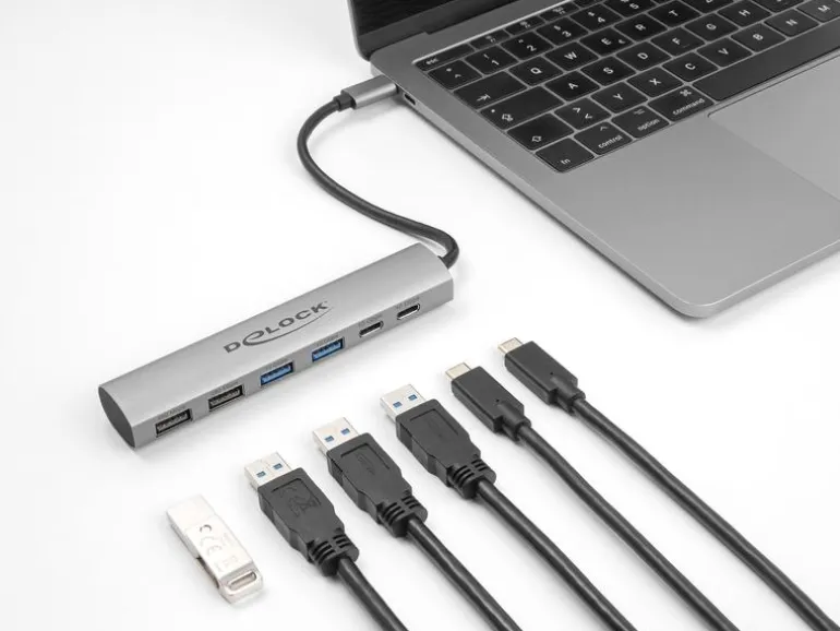 Delock USB-Hub 2x USB 3.1 Typ-C/1x 3.1 USB Type-A/1x USB 2.0 Type-A