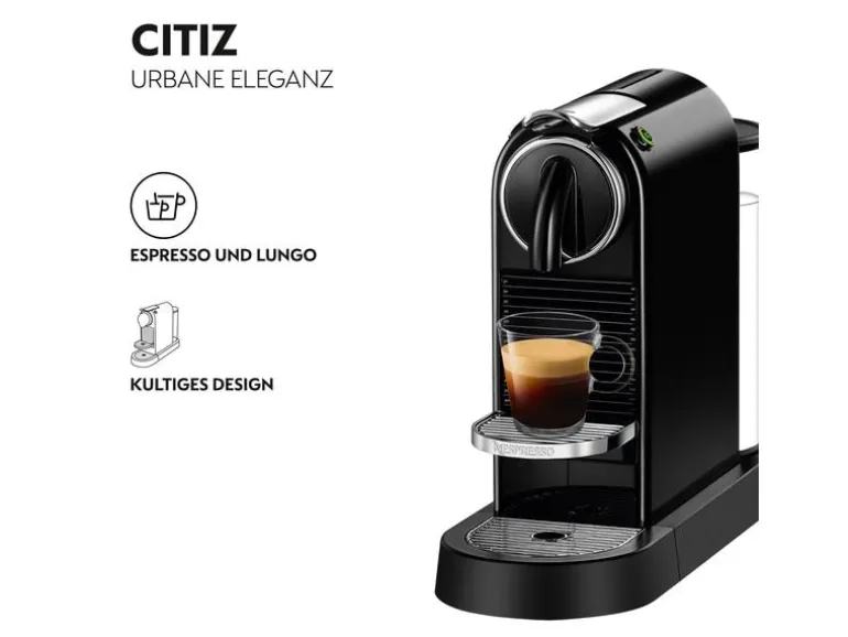 De'Longhi Kaffeemaschine Nespresso CitiZ EN167.B Schwarz