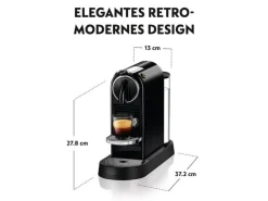 De'Longhi Kaffeemaschine Nespresso CitiZ EN167.B Schwarz
