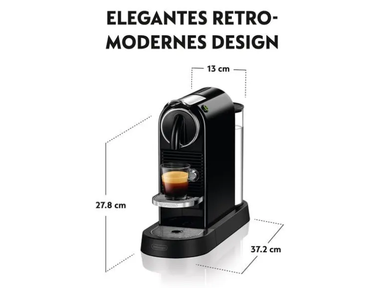 De'Longhi Kaffeemaschine Nespresso CitiZ EN167.B Schwarz