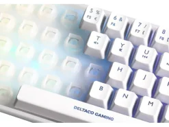 DELTACO Gaming-Tastatur GAM-158-W RGB Weiss