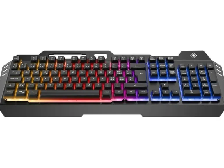 DELTACO Gaming-Tastatur Set GAM-113 V2 3-in-1 RGB Schwarz