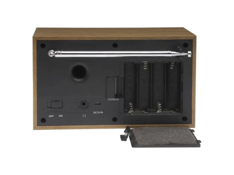 Denver DAB-46W DAB+ Bluetooth Retro Design LCD-Display Weckfunktion