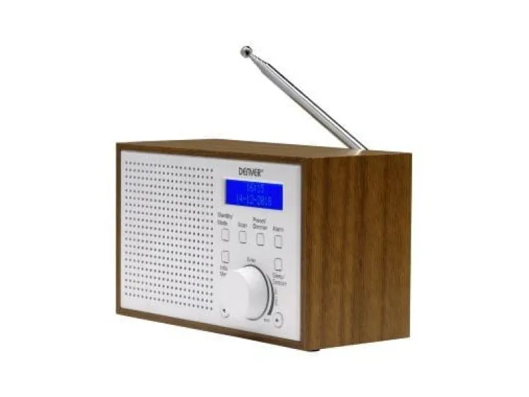 Denver DAB-46W DAB+ Bluetooth Retro Design LCD-Display Weckfunktion