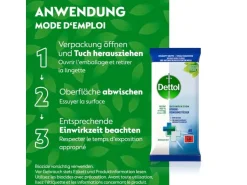Dettol Desinfektion Hygiene-Reinigungstücher 60 Stück