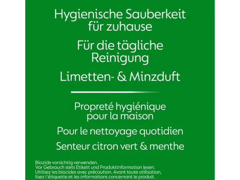 Dettol Desinfektion Hygiene-Reiniger Limetten- & Minze 750 ml