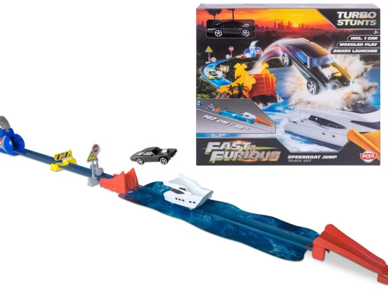 Dickie Toys Fast & Furious Speedboat Jump Stunt