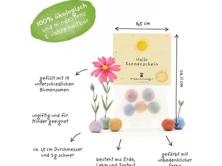 Die Stadtgärtner Blumenmurmeln «Hallo Sonnenschein»
