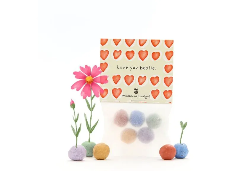 Die Stadtgärtner Blumenmurmeln «Love You Bestie»