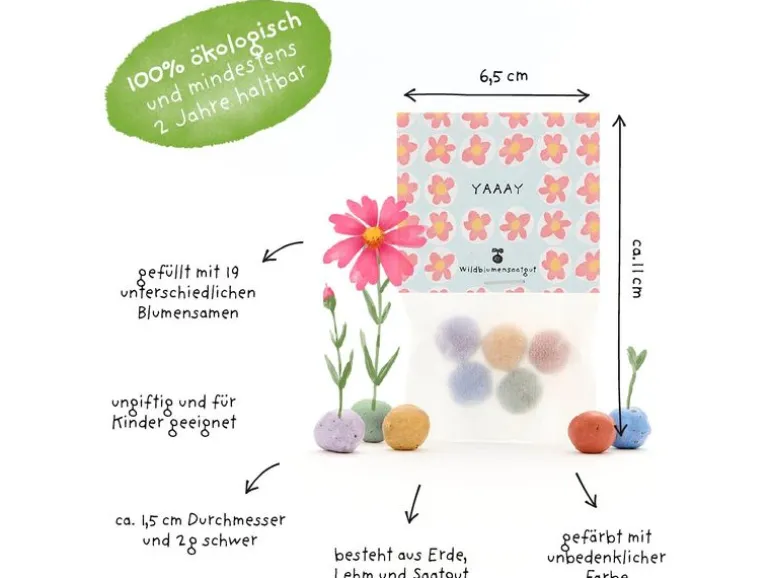 Die Stadtgärtner Blumenmurmeln «YAY»