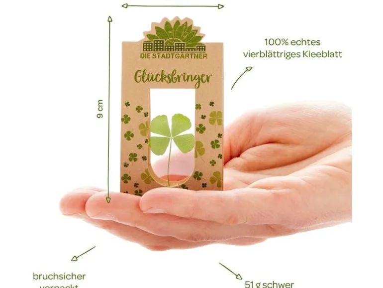 Die Stadtgärtner Glücksbringer Kleeblatt