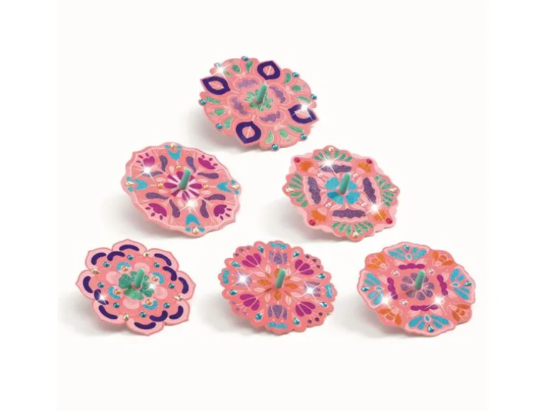 DJECO Bastelset Kreisel Flower Power