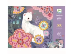 DJECO Bastelset Mosaik Unterholz Moosgummi-Sticker