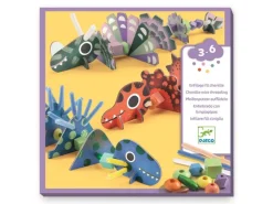 DJECO Bastelset Schaurige Dinos Pfeifenputzer