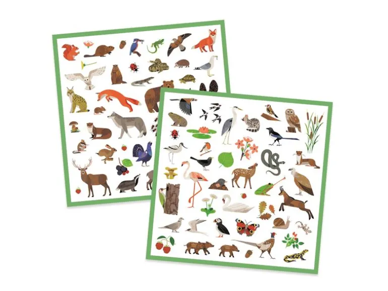 DJECO Bastelset Tierwelt 160 Sticker