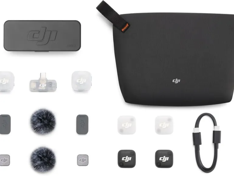 DJI Mikrofon Mic Mini 2 2 TX, 1 Mobile RX, Ladeschale