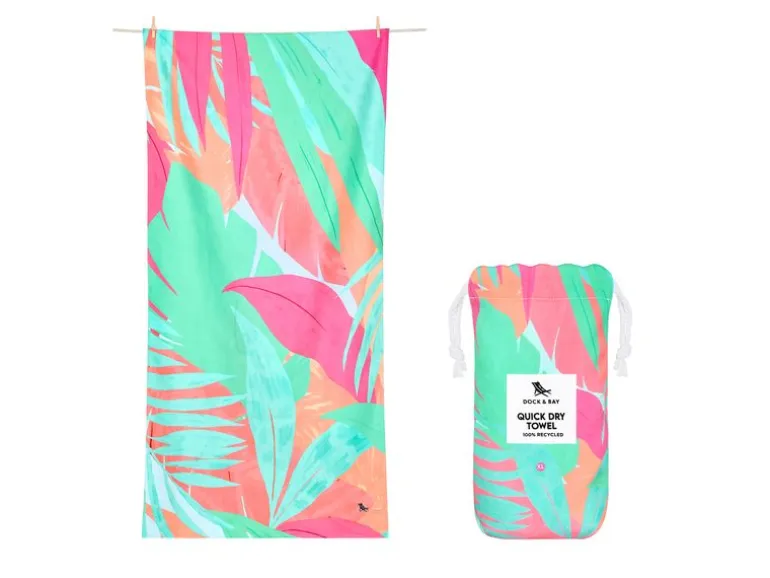 Dock & Bay Badetuch Hot Tropics XL, Mehrfarbig
