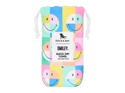 Dock & Bay Badetuch Smiley XL, Mehrfarbig
