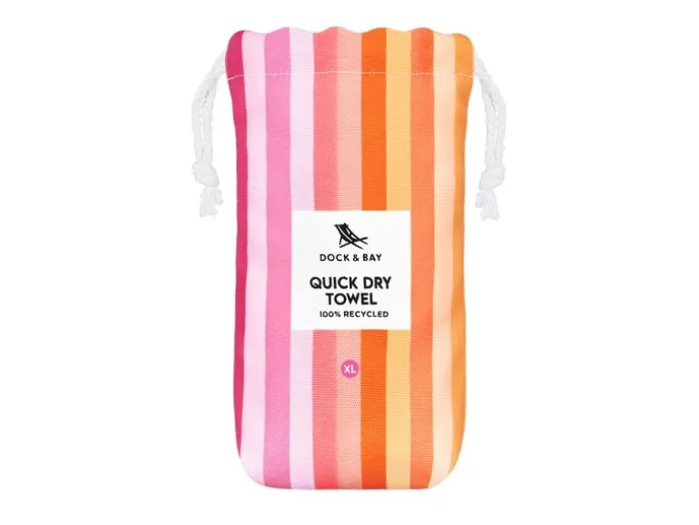 Dock & Bay Strandtuch Miami Sorbet 200 cm x 90 cm, Mehrfarbig