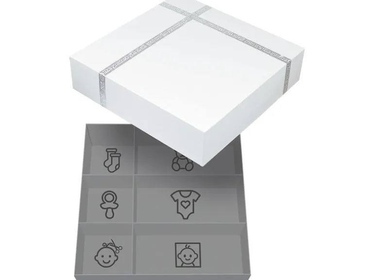 Dooky Dreifachrahmen-Druckset mit Erinnerungsbox 55 x 22 cm