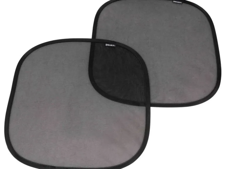 Dooky Sonnenblende Schwarz 2er-Pack, 42 x 39 cm