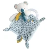 DouDou et compagnie Geschenkset Koala Rassel mit Schmusetuch 22 cm