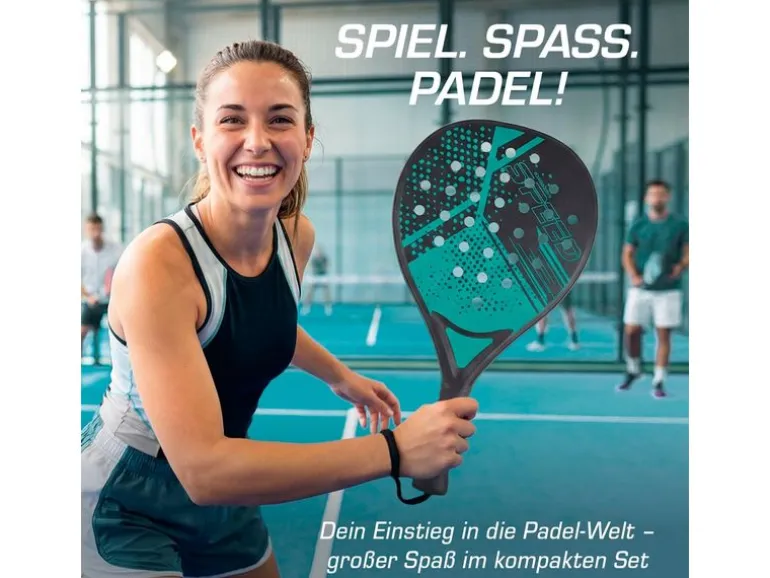 DoYourSports Padelschläger 46.5 cm Starter Set 4-tlg. Schwarz