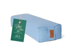 DoYourYoga Yoga-Bolster Paravati Bio-Dinkelspelz, Hellblau