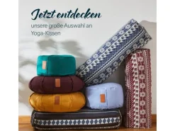 DoYourYoga Yoga-Bolster Paravati mit Bio-Dinkelspelz Gelb