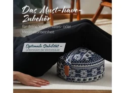 DoYourYoga Yoga-Kissen Vishnu Buchweizenschalen, Mehrfarbig
