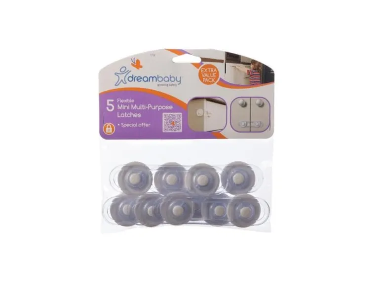 DREAMBABY Mehrzwecksicherung Mini transparent 5er Set