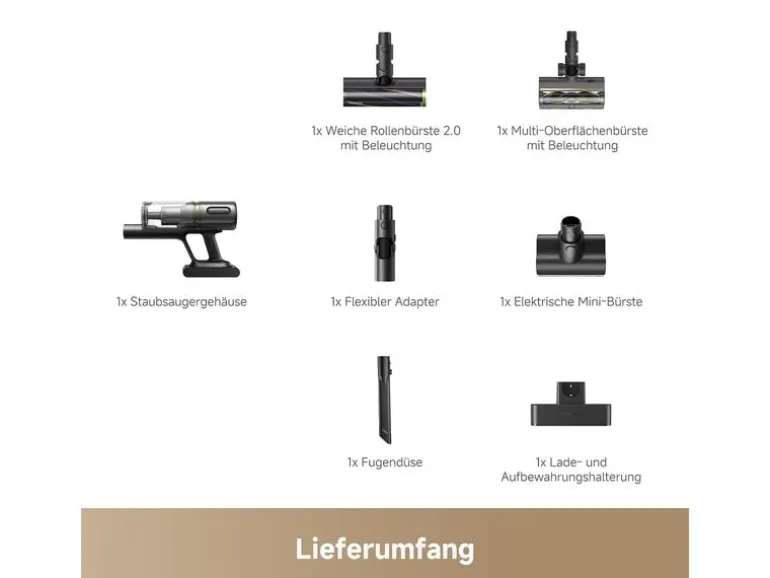 Dreame Akku-Hand- und Stielsauger R20 Slim Schwarz