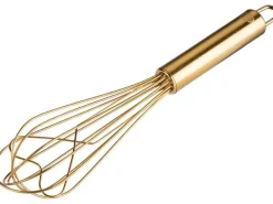 Dr.Oetker Schneebesen Edelstahl mattgold Herzform 23 cm