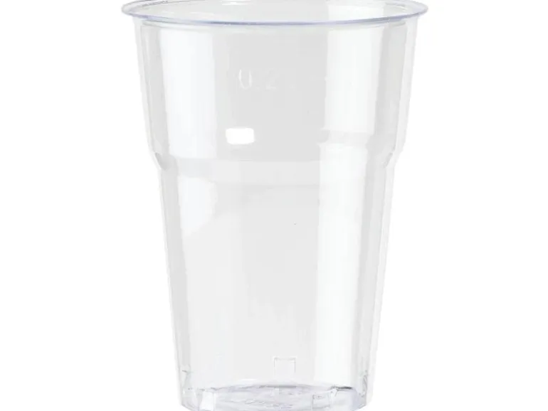 Duni Einwegbecher 250 ml, 50 Stück, Transparent